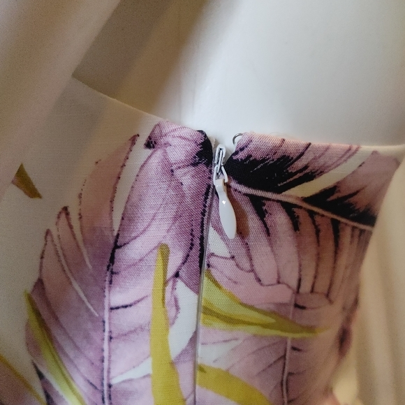 LOFT PARADISE TIERED MINI DRESS, WHISPER WHITE 12 - Picture 10 of 13